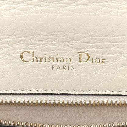 Christian Dior Grained Calfskin Small Diorama Flap Bag Off White 10 of 13