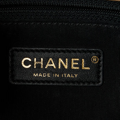 Chanel Sheepskin Quilted Small Vintage Mademoiselle Flap Beige Black 6 of 11