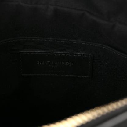Saint Laurent Calfskin Matelasse Monogram Lou Camera Bag Black 6 of 9