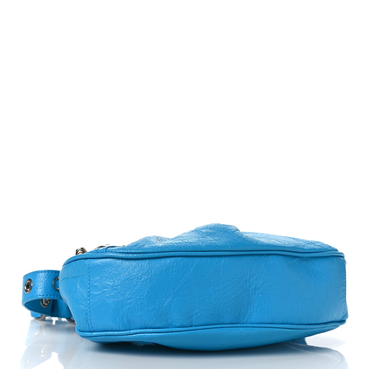 Agneau Arena Le Cagole Shoulder Bag XS Cyan