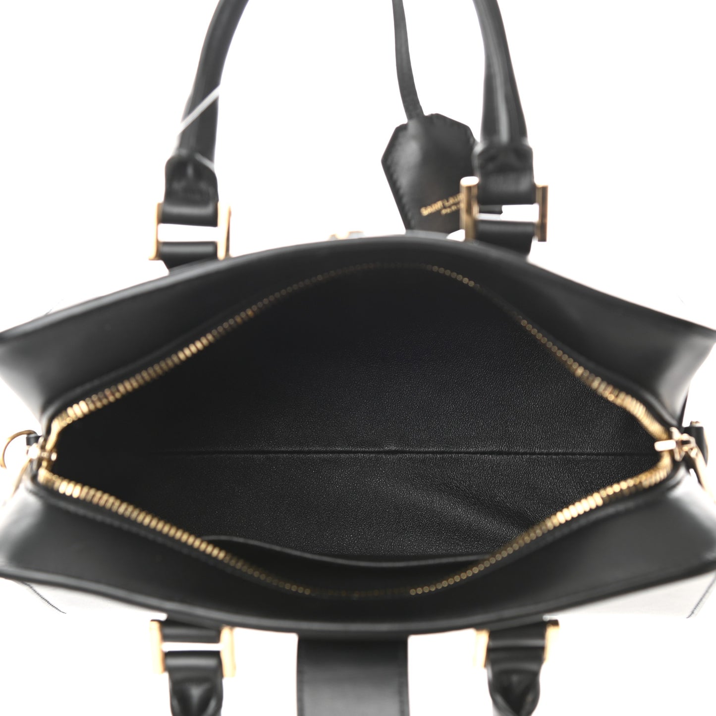 Calfskin Monogram Baby Cabas Black