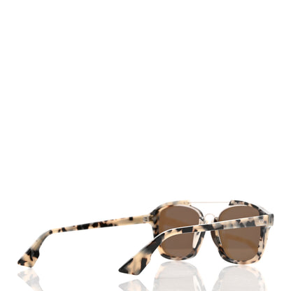 Christian Dior Abstract Square Mirrored Sunglasses Spotted Havana Blue 4 of 8