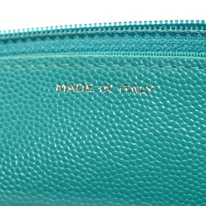 Chanel Caviar Quilted Wallet On Chain WOC Turquoise 9 of 19