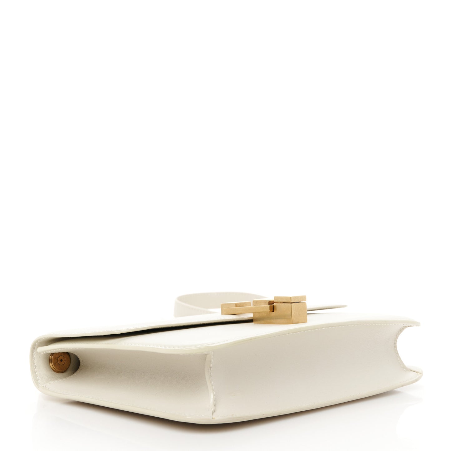 Smooth Calfskin Carre Satchel Crema Soft