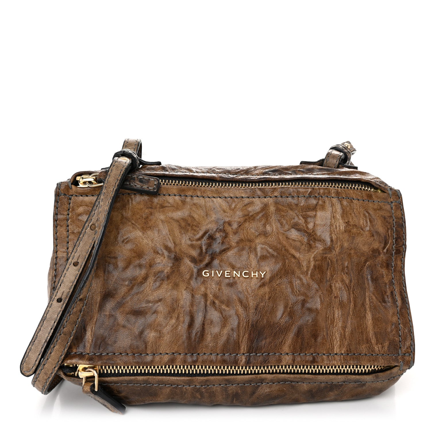 Givenchy Tumbled Sheepskin Mini Pandora Charcoal 1 of 10