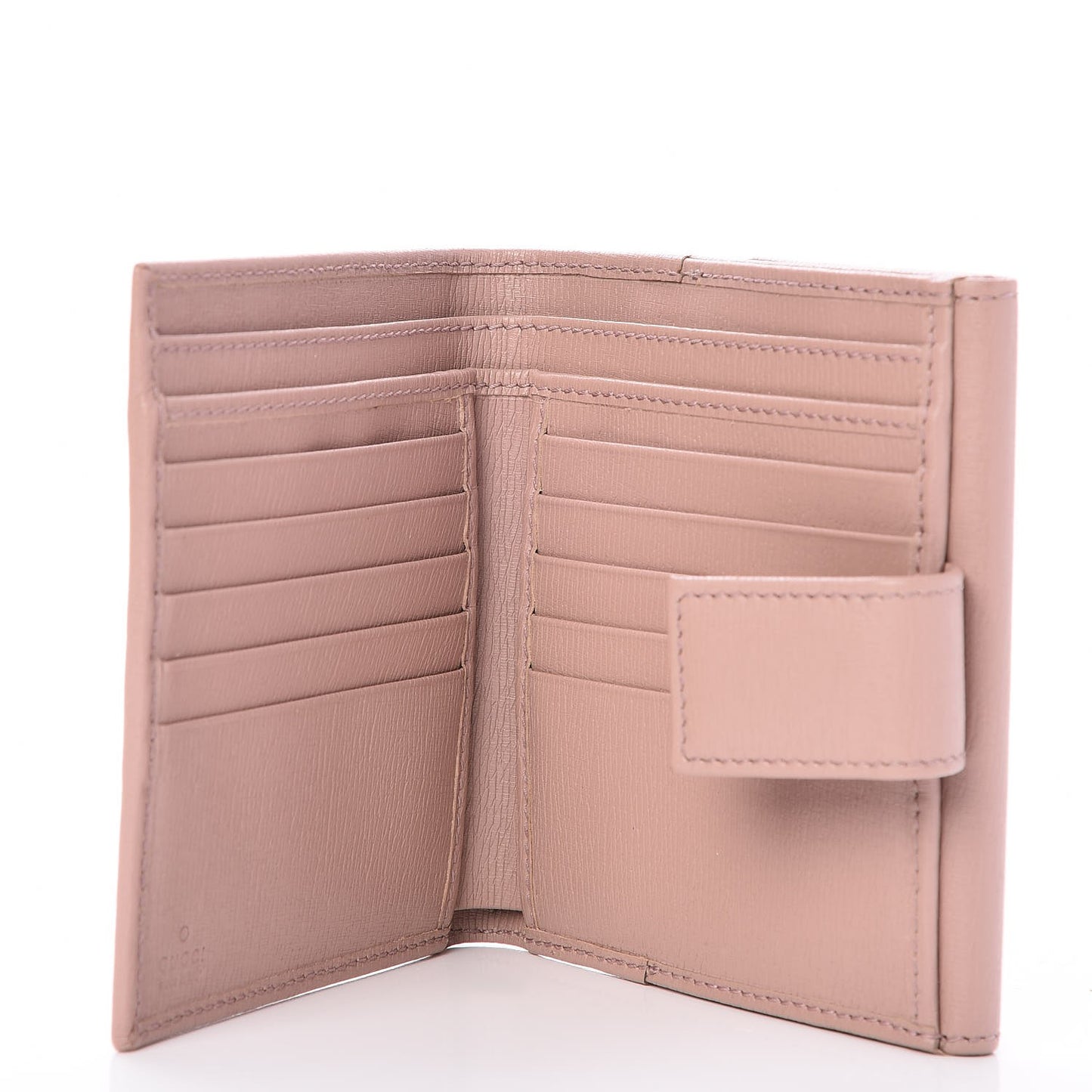 Calfskin Interlocking G French Flap Wallet Antique Rose