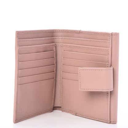 Gucci Calfskin Interlocking G French Flap Wallet Antique Rose 5 of 8