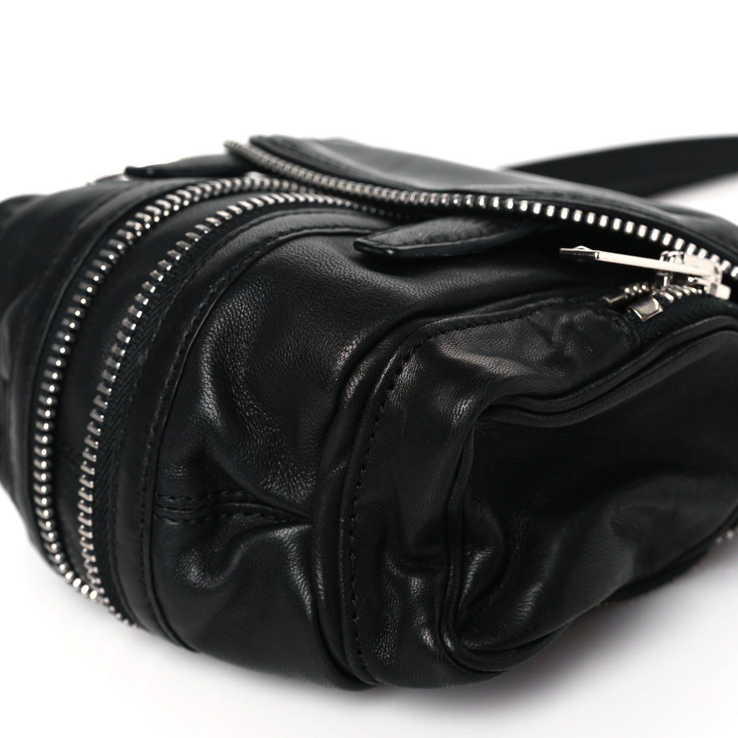 Lambskin Micro Marti Crossbody Black