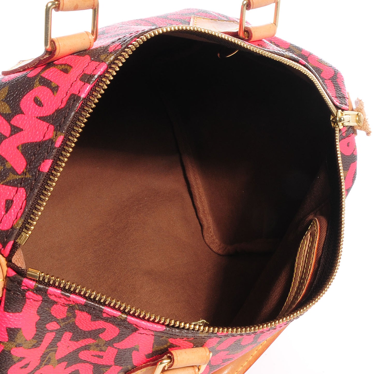 Monogram Graffiti Speedy 30 Fuchsia