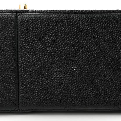 Chanel Caviar Quilted Jumbo Double Flap Black 11 of 12