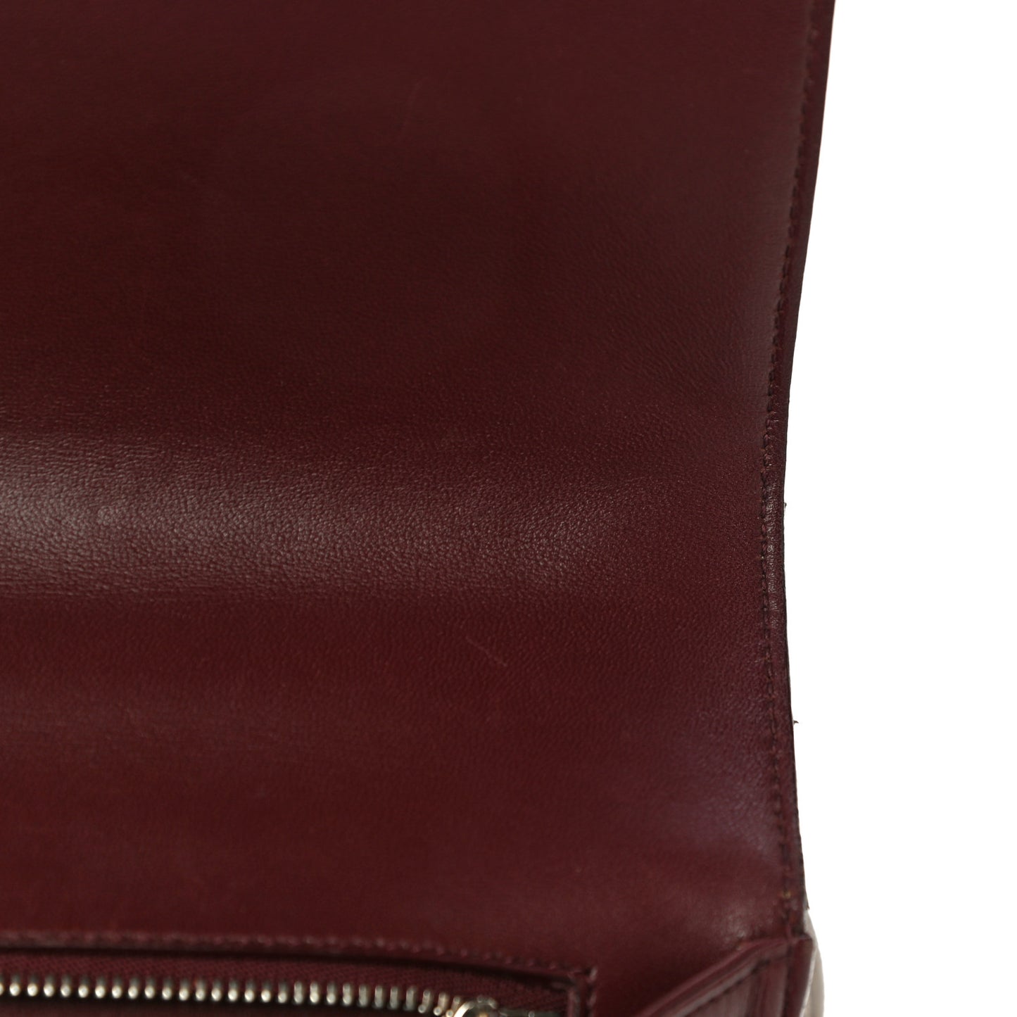Tweed Calfskin Medium Diorama Flap Bag Burgundy Multicolor