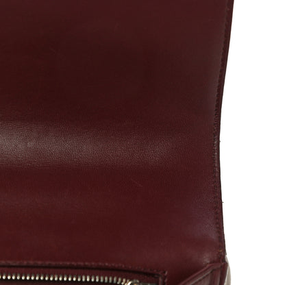 Christian Dior Tweed Calfskin Medium Diorama Flap Bag Burgundy Multicolor 12 of 32