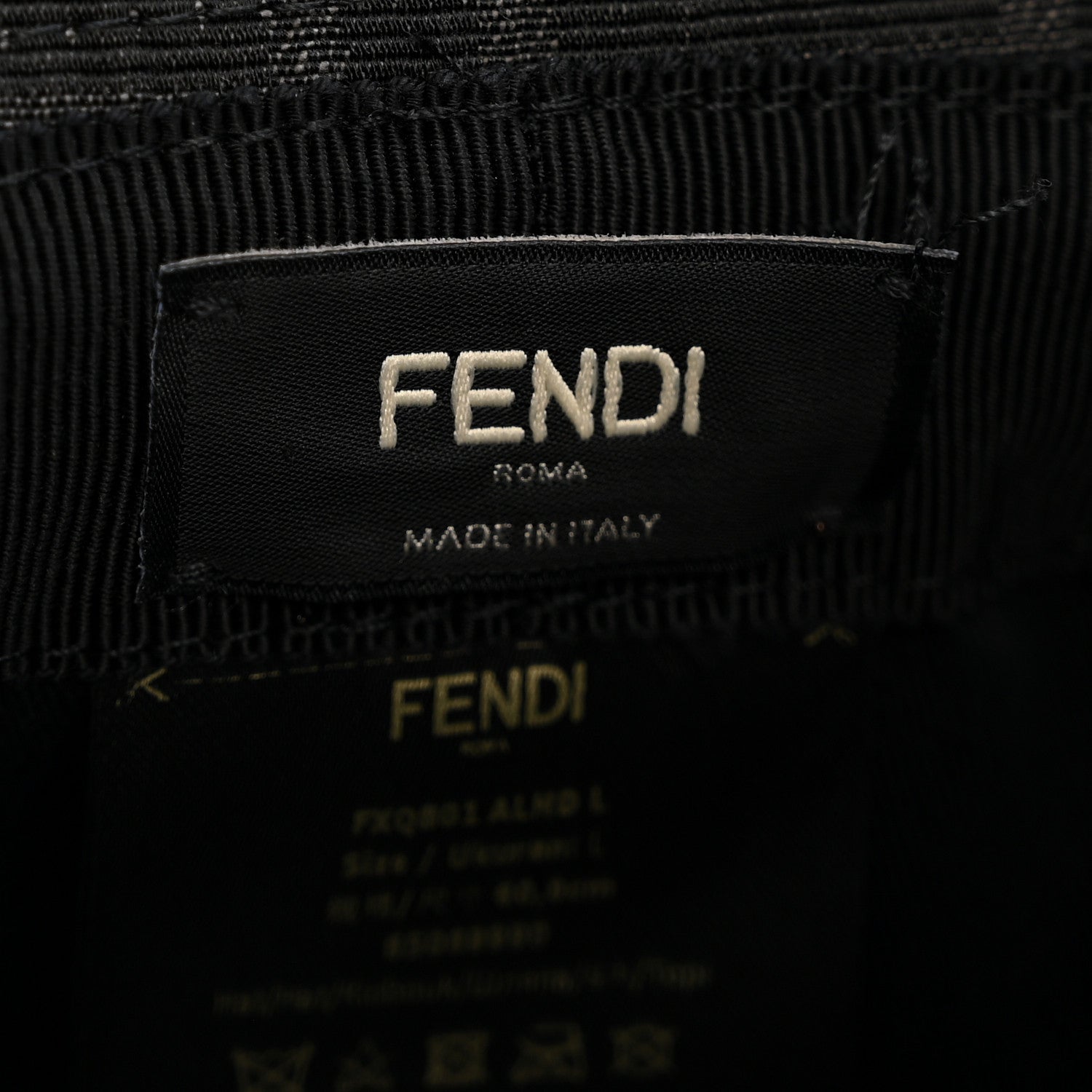 Fendi Fabric Jacquard FF Bucket Hat L Black 1855798 – FASHIONPHILE