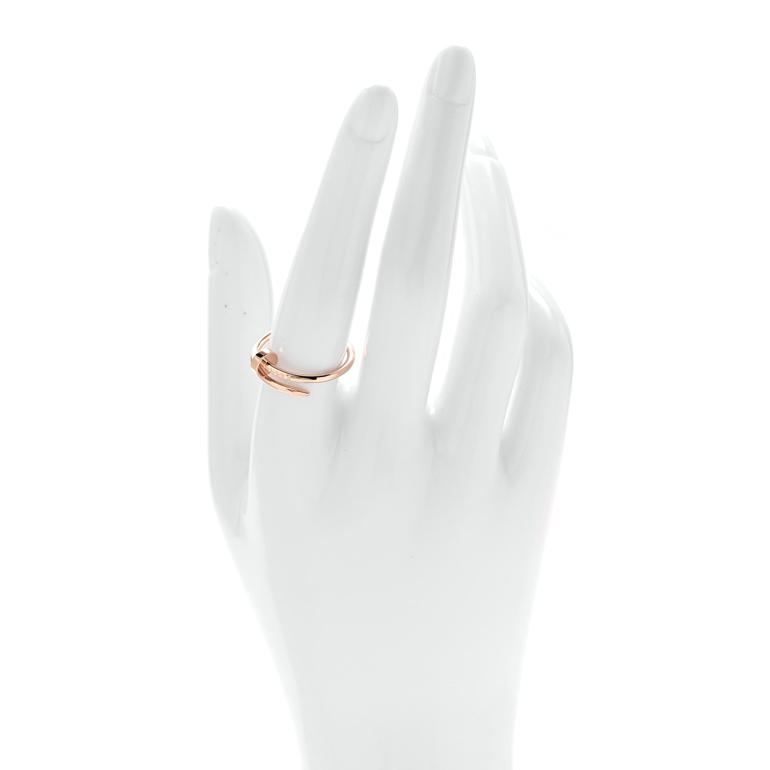 Cartier 18K Pink Gold Small Juste Un Clou Ring 56 7.5 2 of 6