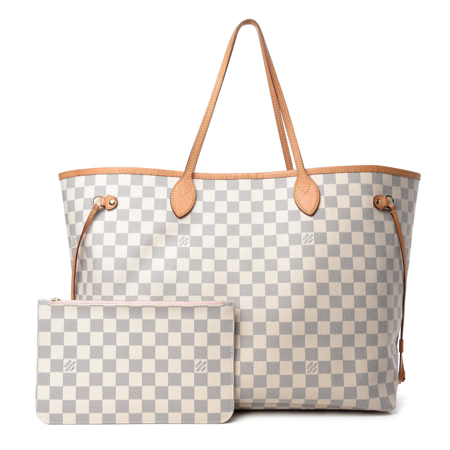 Louis Vuitton Damier Azur Neo Neverfull GM Rose Ballerine 1 of 17