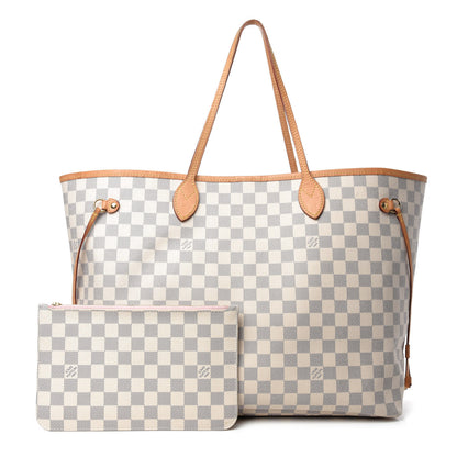Louis Vuitton Damier Azur Neo Neverfull GM Rose Ballerine 1 of 17