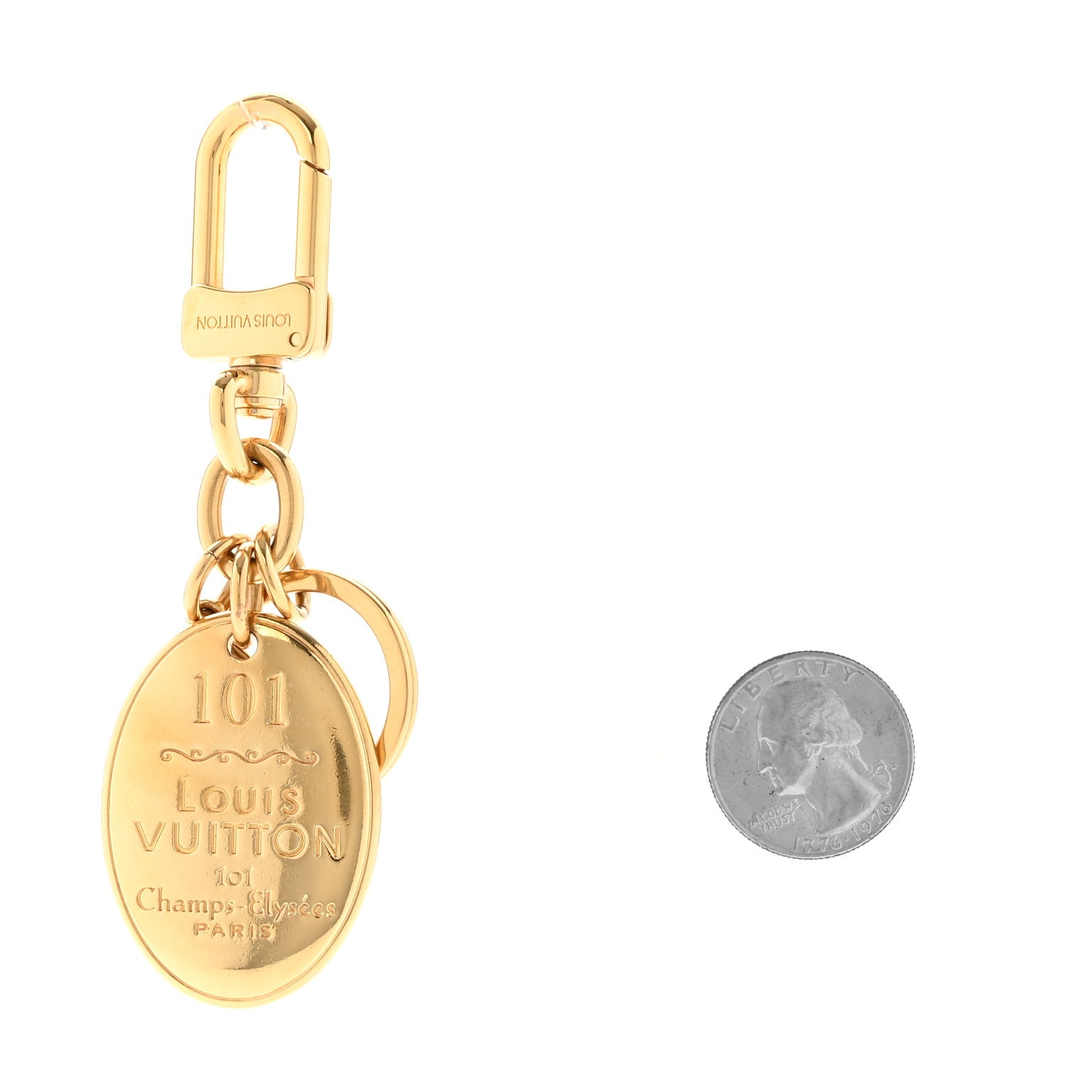 Louis Vuitton 101 Champs Elysees Maizeon Key Holder Gold 2 of 5