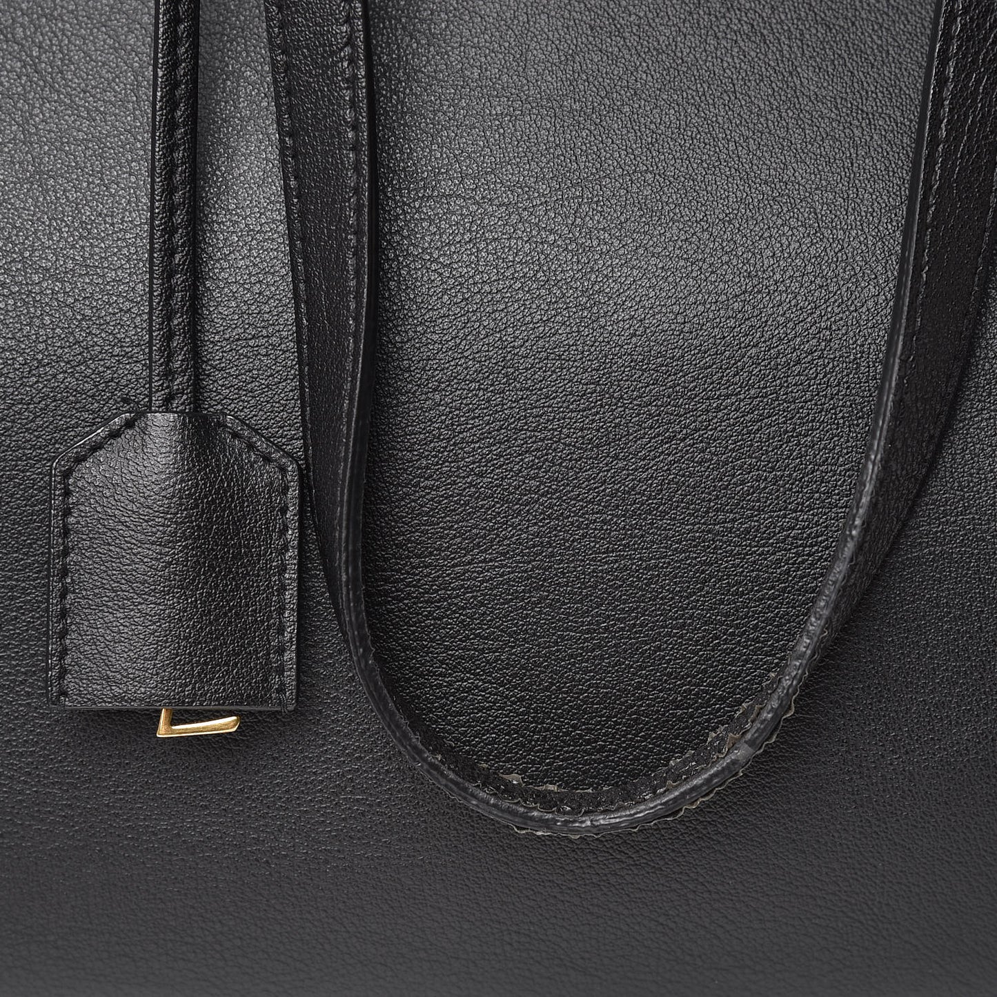 Calfskin Large Shopping Tote Black