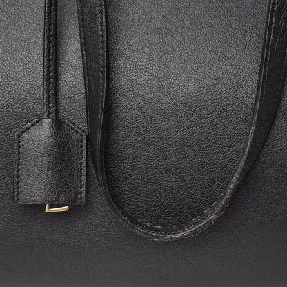 Saint Laurent Calfskin Large Shopping Tote Black 12 of 15