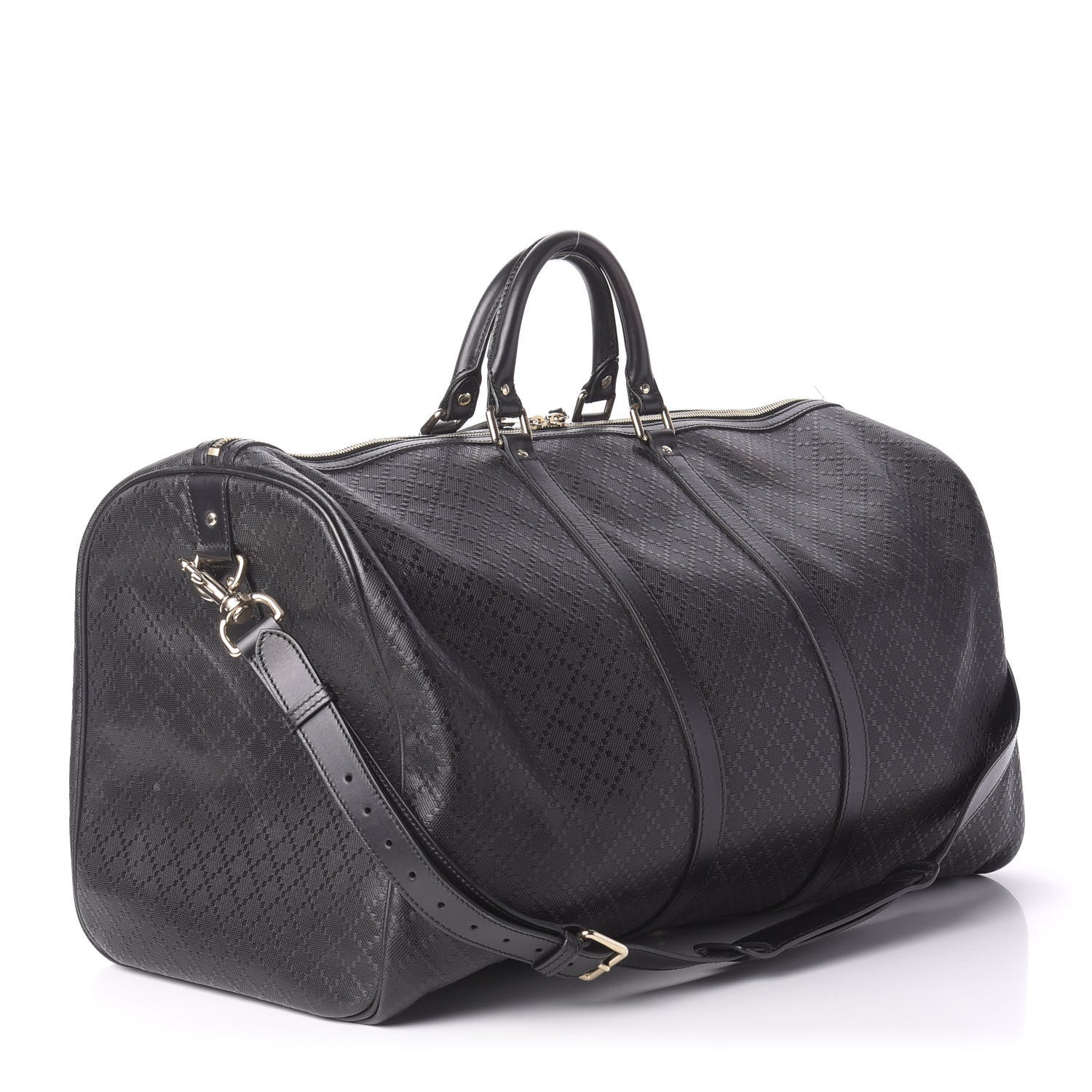 Gucci Bright Diamante Large Carry On Duffle Black 2 of 10