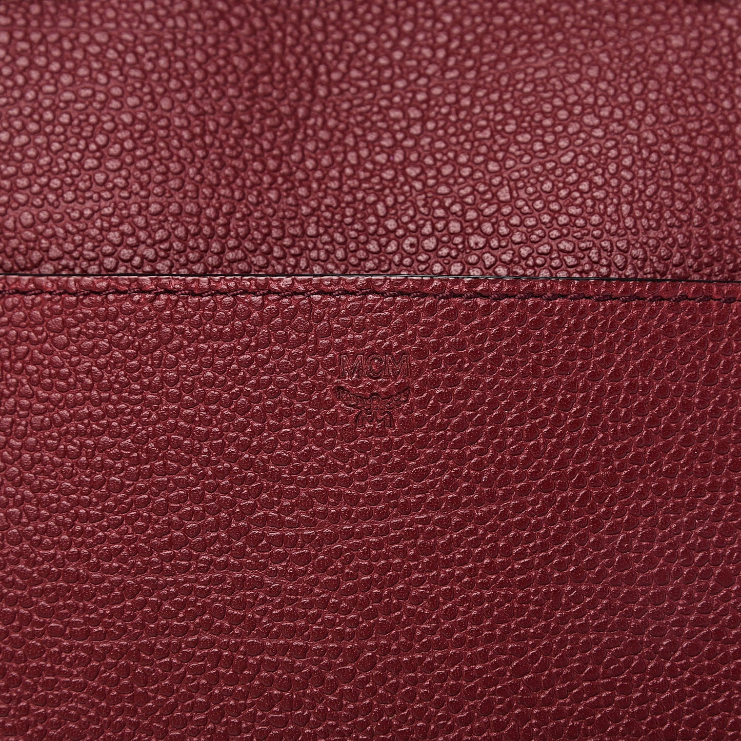 Grained Calfskin Medium Ella Boston Sash Burgundy