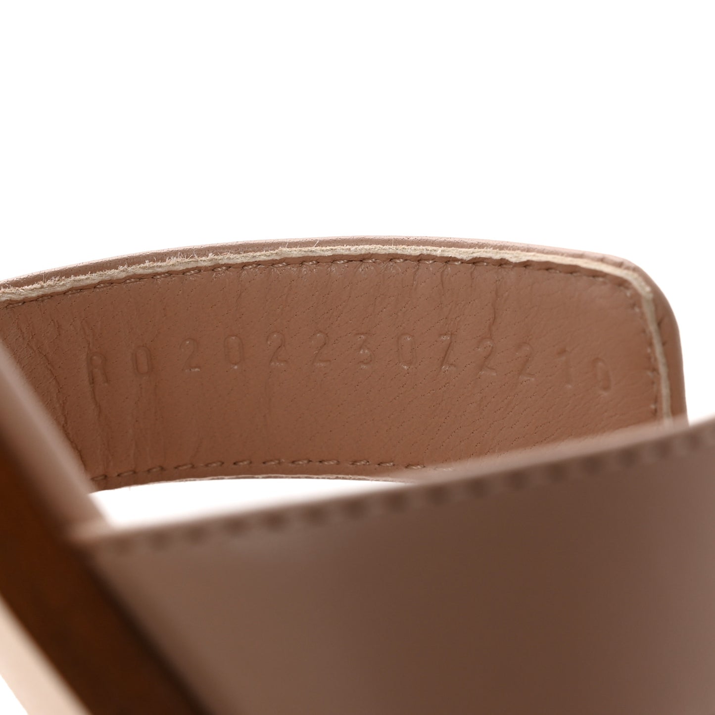 Box Calfskin Oran Sandals 36.5 Bois De Santal