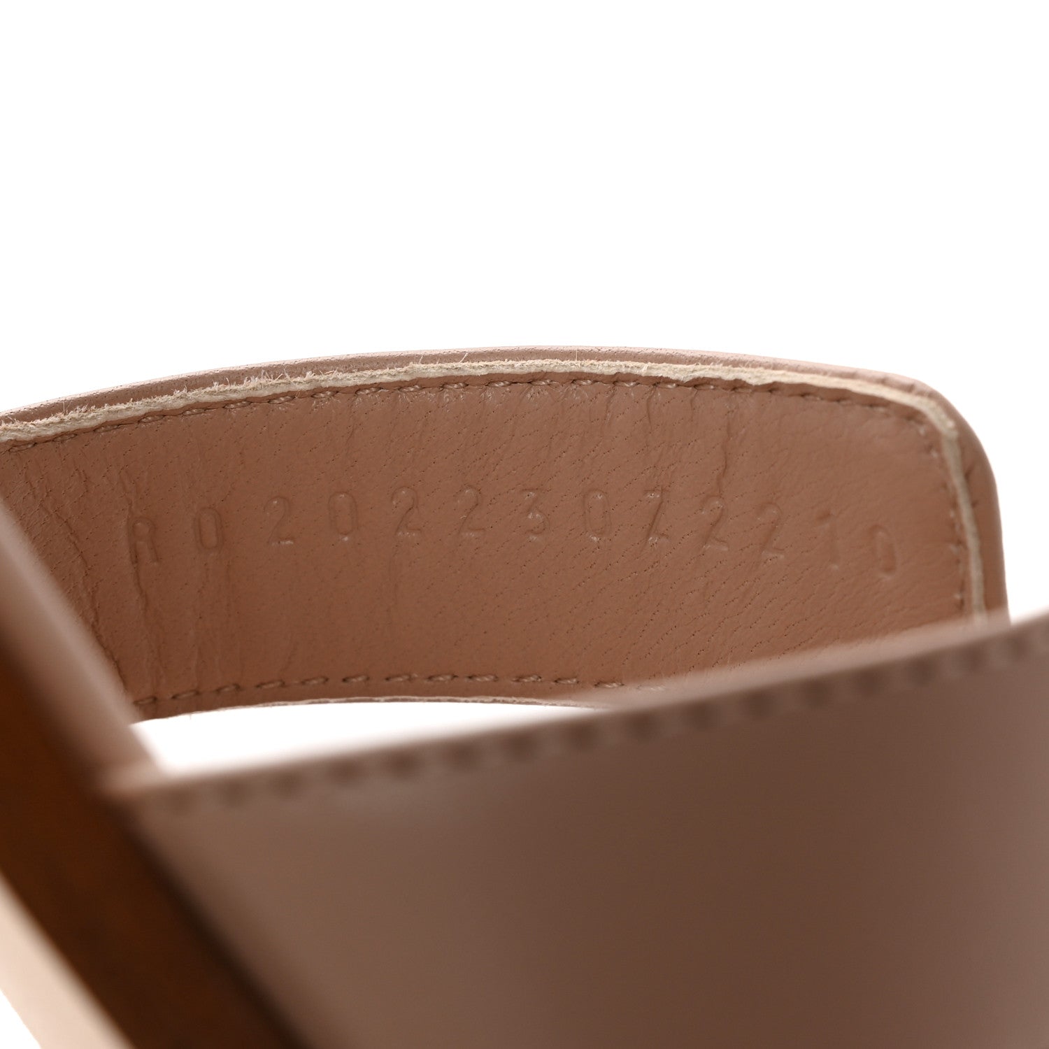 Hermes Box Calfskin Oran Sandals 36.5 Bois De Santal 8 of 9