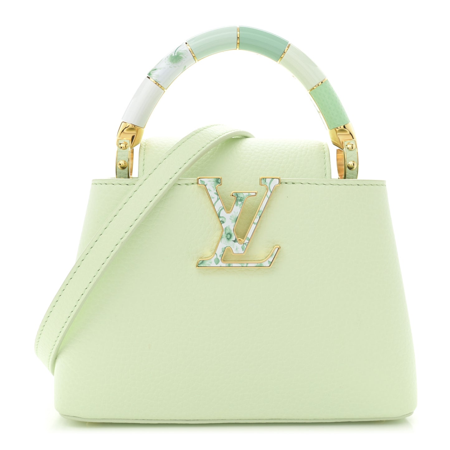 Taurillon Karung Mini Capucines Vert D'eau Green