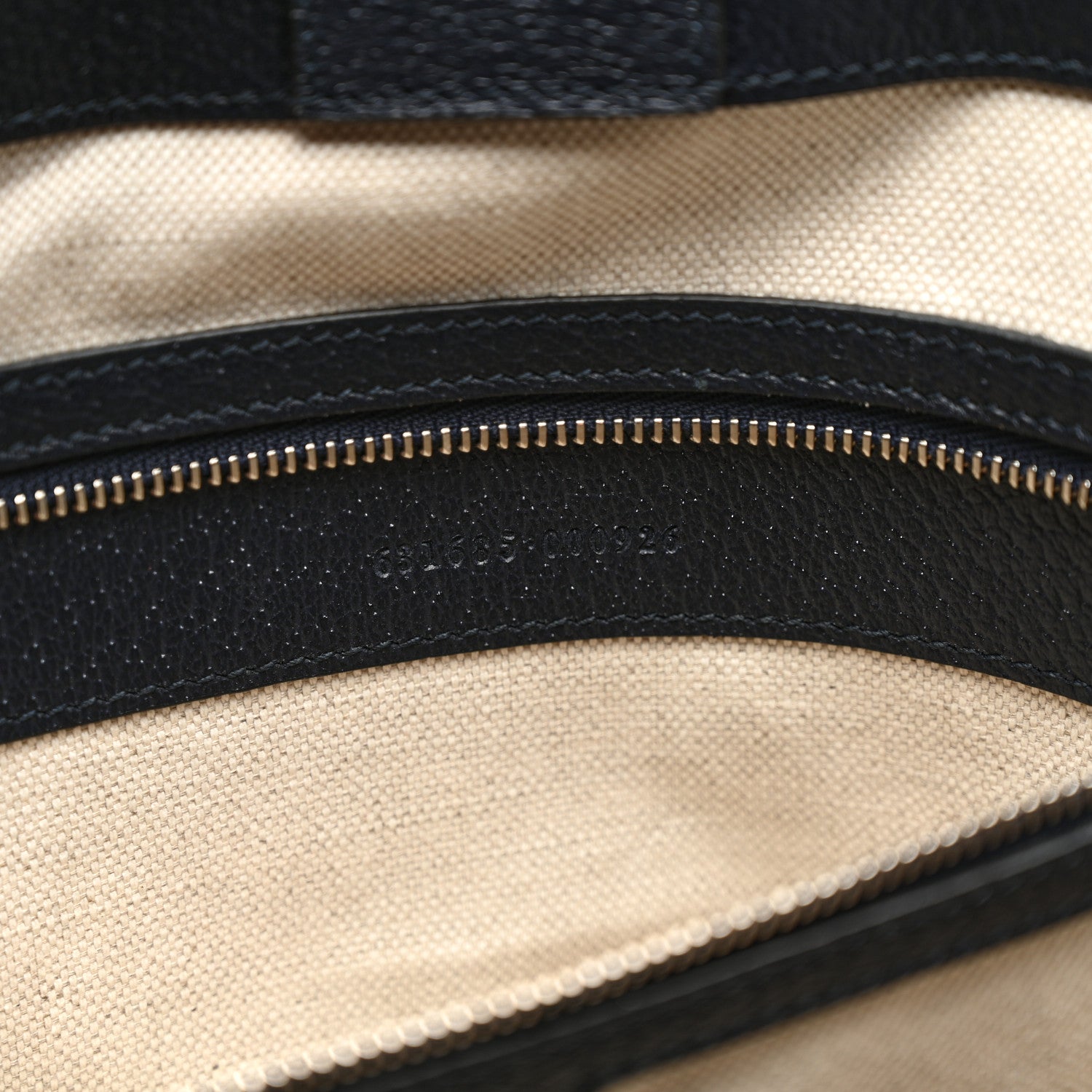 Gucci GG Supreme Monogram Textured Calfskin Web Medium Ophidia Shopping Tote Beige Blue 10 of 10