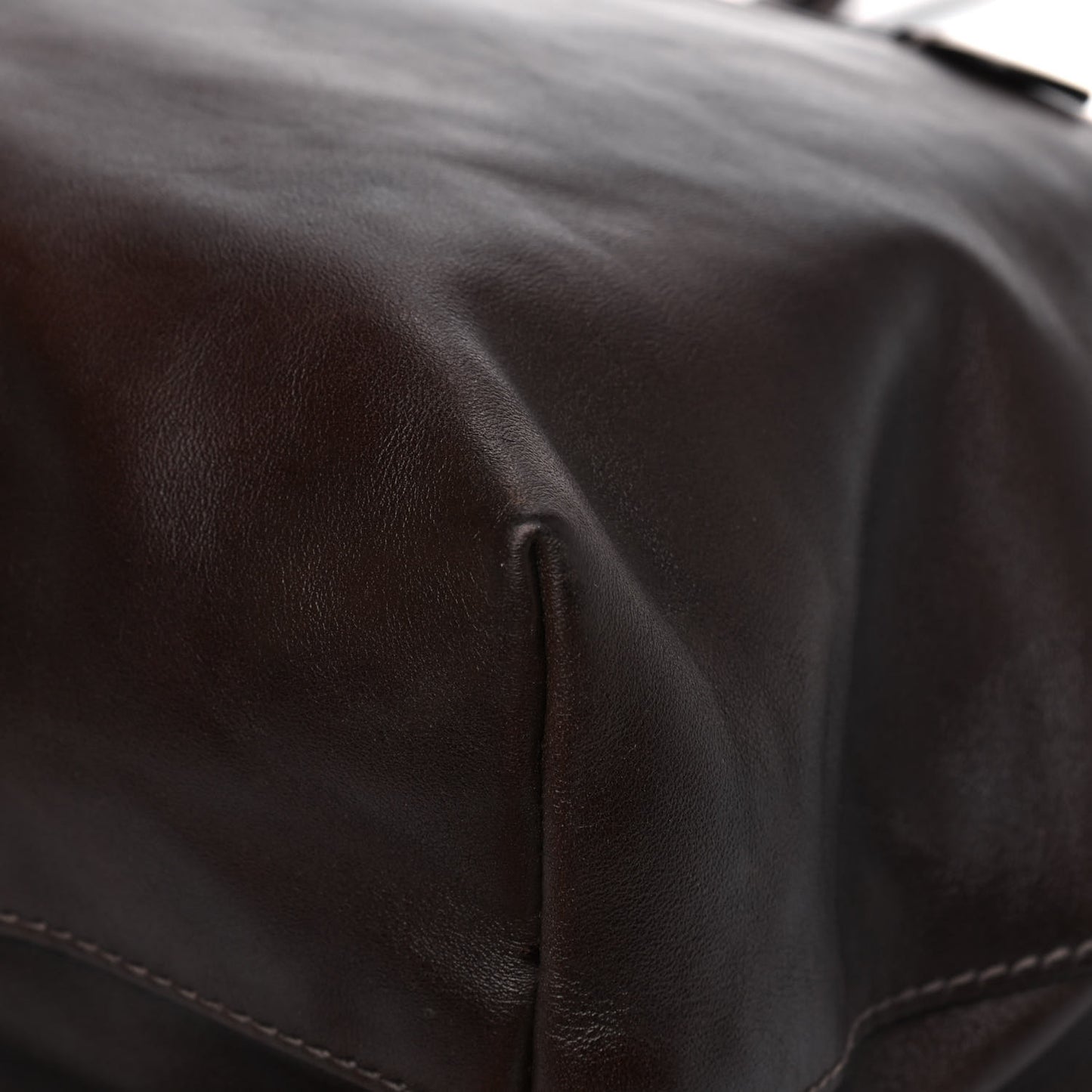 Vitello Soft Calfskin Shopping Tote Nocciolo