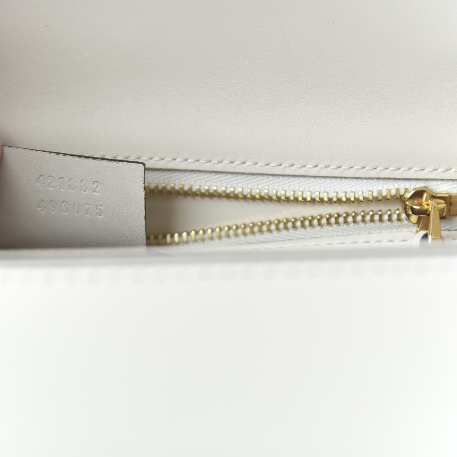 Gucci Calfskin Small Sylvie Shoulder Bag Off White 9 of 10