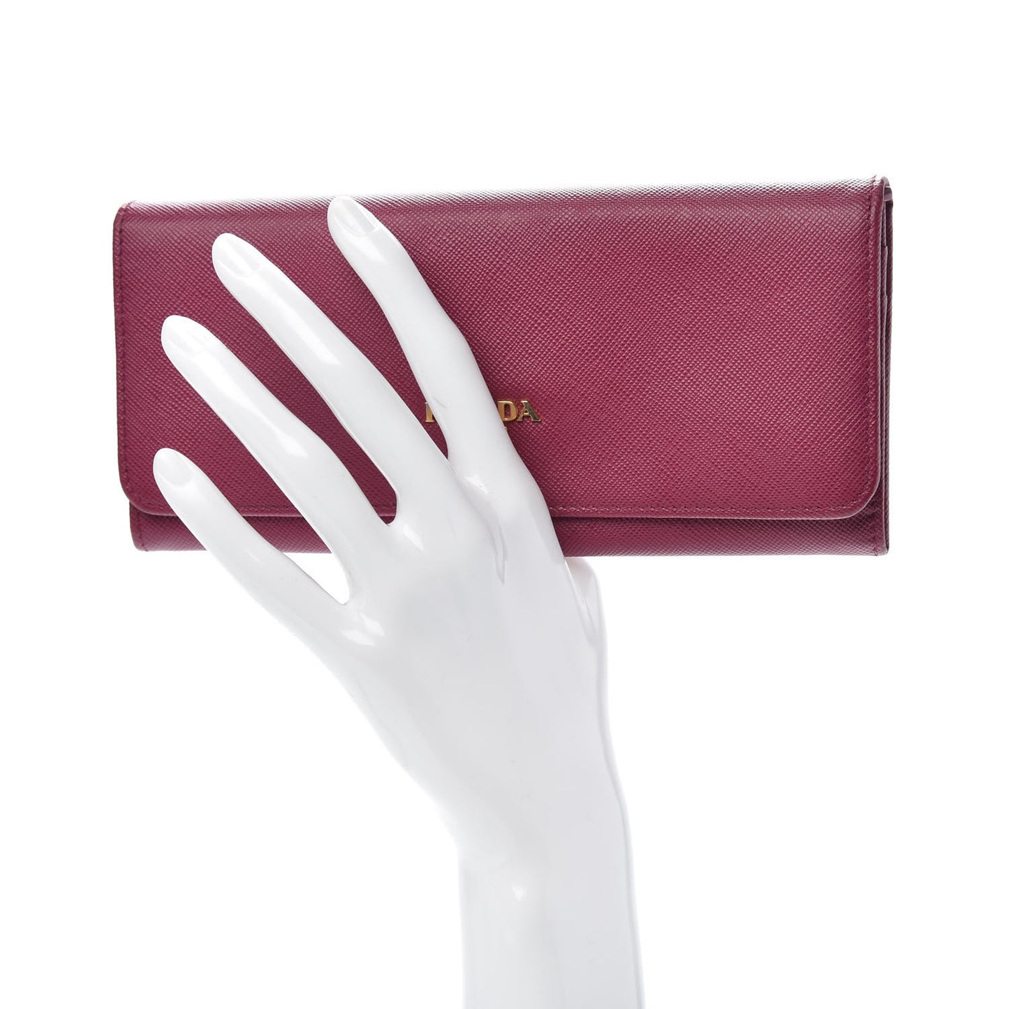 Saffiano Metal Continental Flap Wallet Ametista
