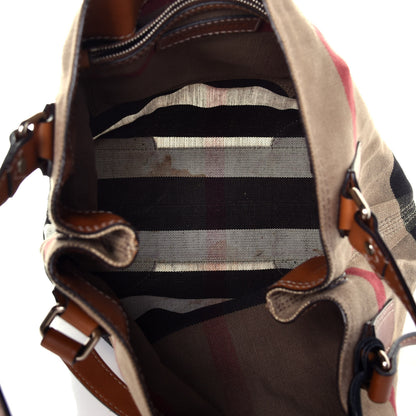 Burberry Canvas Mega Check Medium Maidstone Saddle Brown 5 of 10