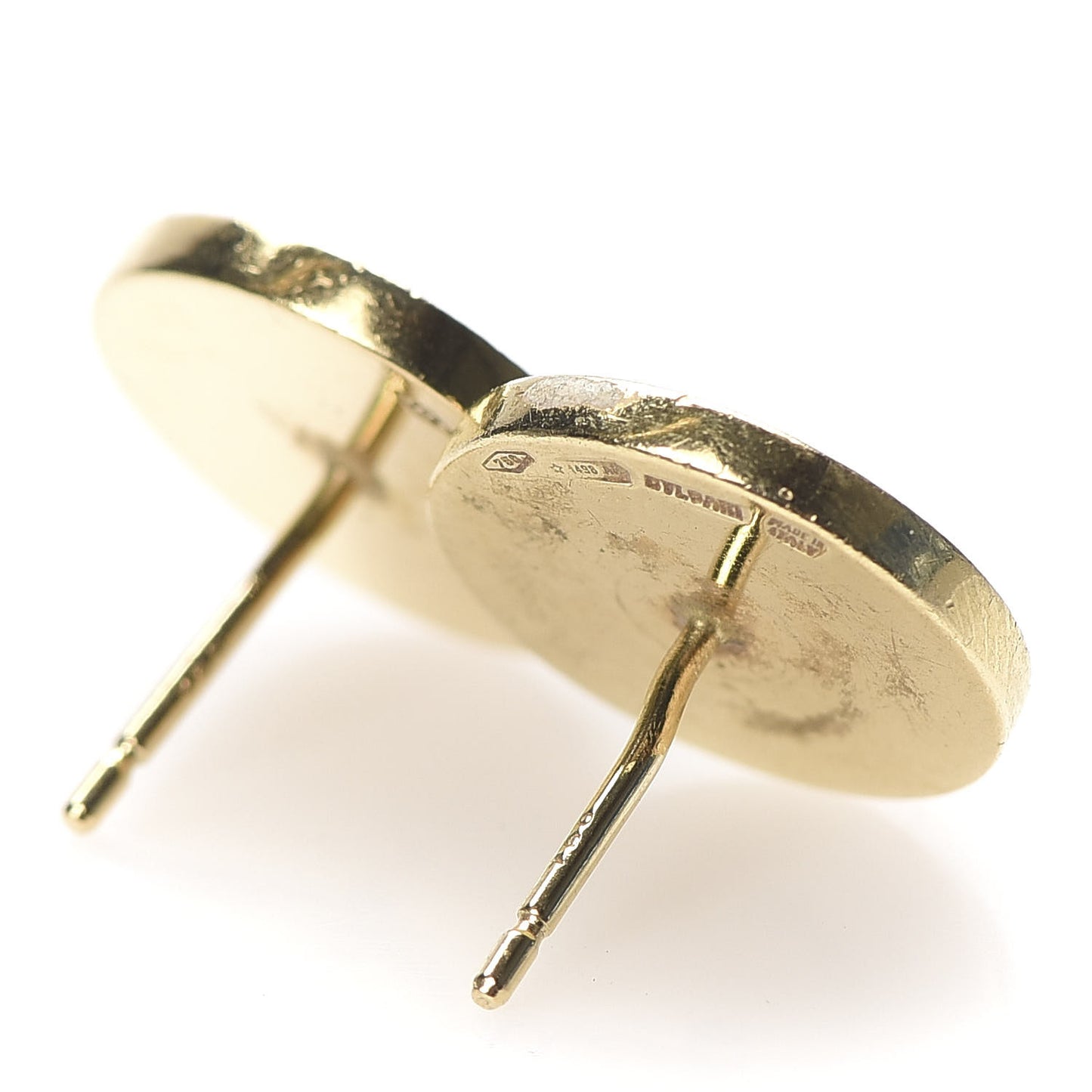18K Yellow Gold Black Onyx BVLGARI BVLGARI Stud Earrings
