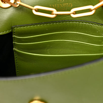 Valentino Garavani Calfskin Maison Gryphons Chain Shoulder Bag Green 11 of 11