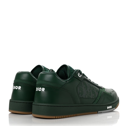 Christian Dior Smooth Calfskin Oblique Galaxy Mens B27 Low Top Sneakers 42 Green Beige 4 of 9
