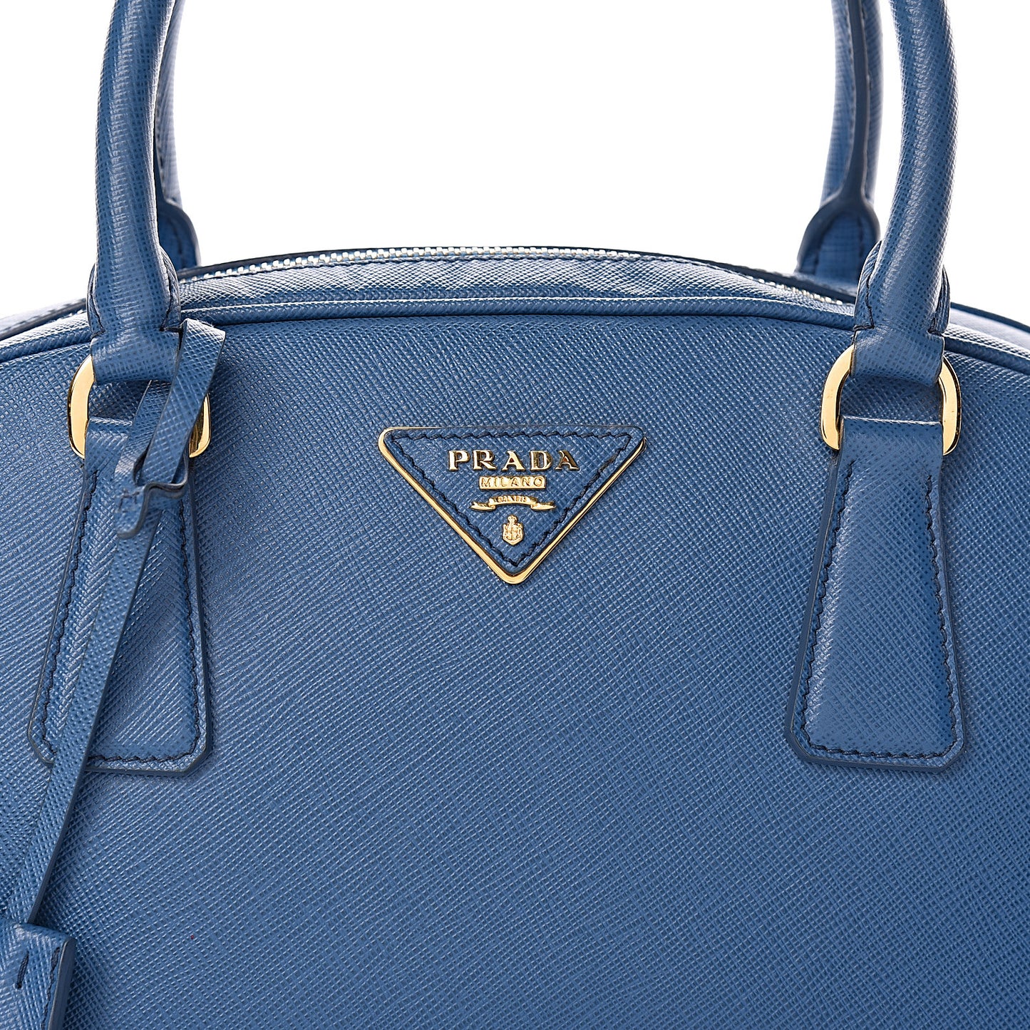 Saffiano Lux Bowling Bag Cobalto