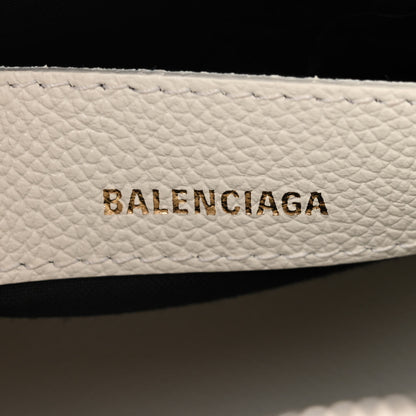 Balenciaga Grained Calfskin XXS Ville Top Handle Bag White Black 6 of 13