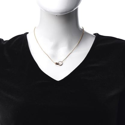 Cartier 18K Pink Gold Interlocking LOVE Necklace 2 of 8