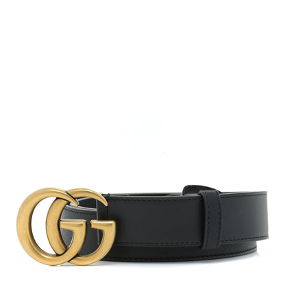 Gucci Calfskin Double G 30mm Belt 85 34 Black 1 of 6