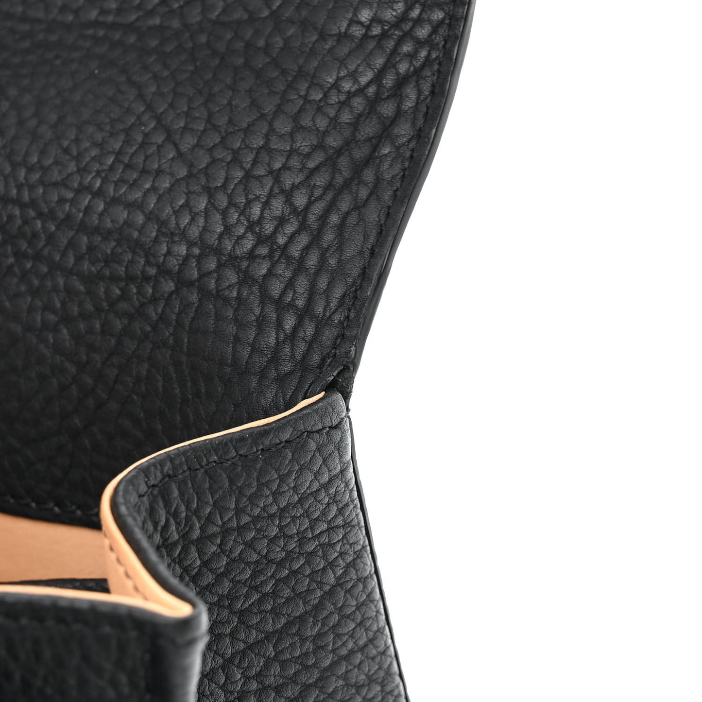 Crispy Calfskin Tribal Stitch Mini Brillant Satchel Black Bronze