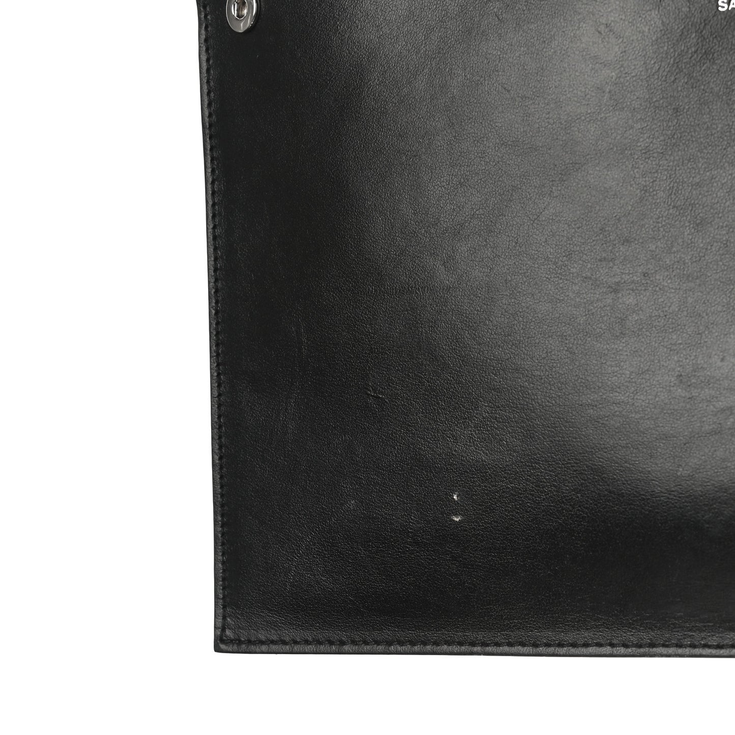 Grained Calfskin Small Sac De Jour Black
