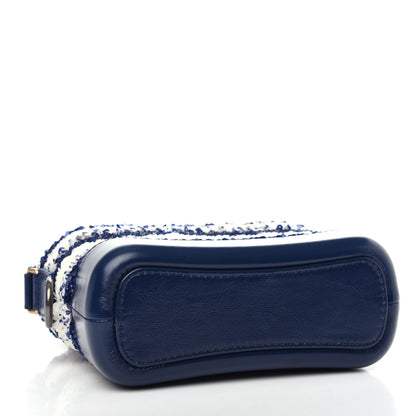 Chanel Sequin Calfskin Small Gabrielle Hobo Blue White 4 of 10