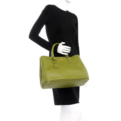 Prada Saffiano Lux Large Tote Edera 2 of 8