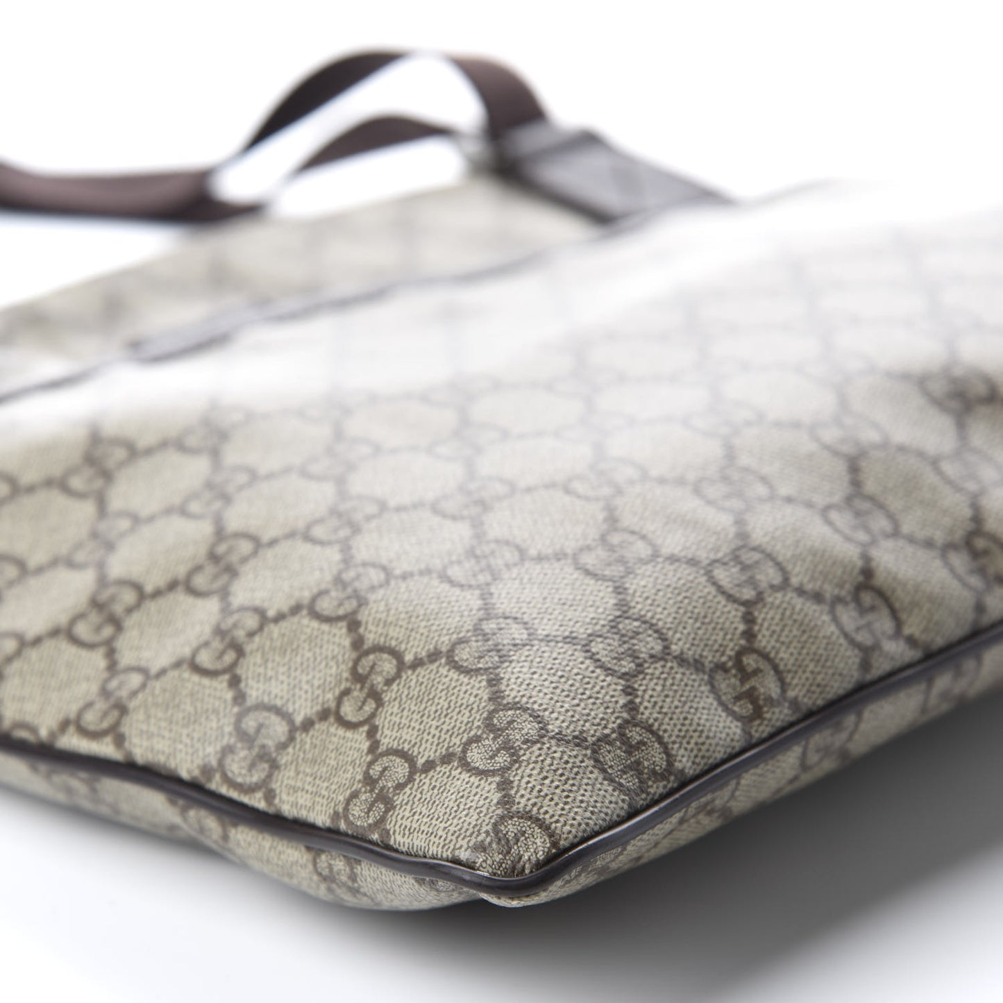 GG Plus Monogram Medium Flat Messenger Bag Dark Brown