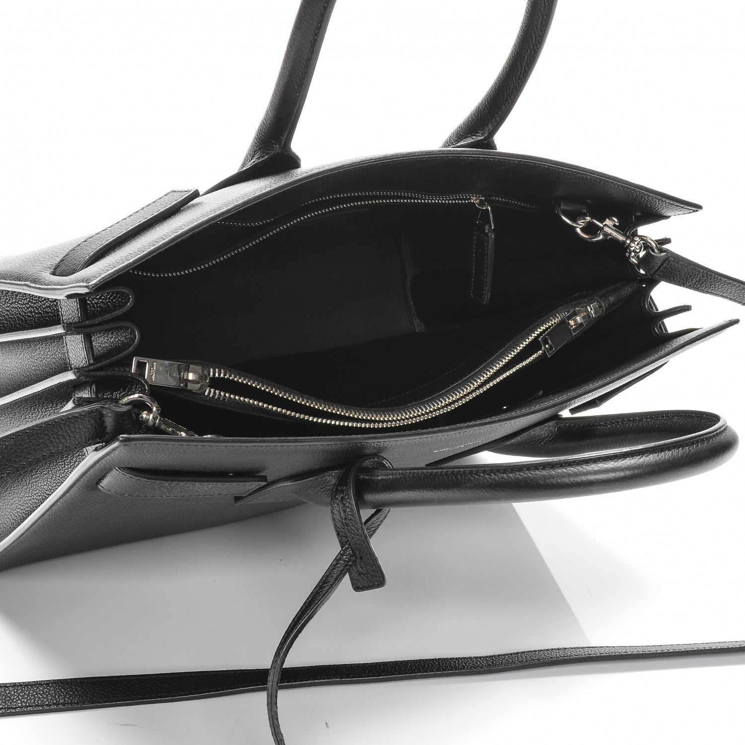 Saint Laurent Grained Calfskin Small Sac De Jour Black 5 of 7