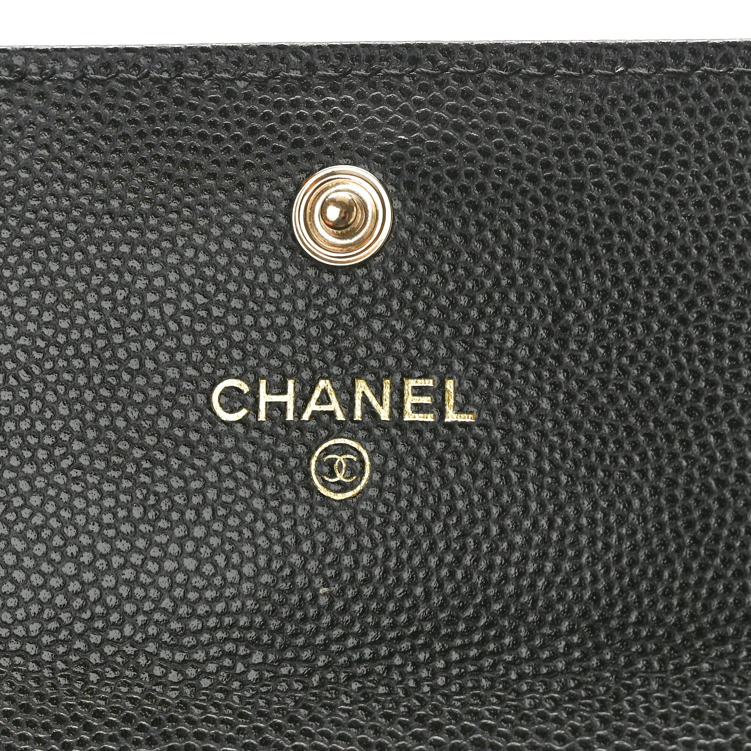 Chanel Caviar Quilted Crystal CC Large Gusset Flap Wallet Black 6 of 9