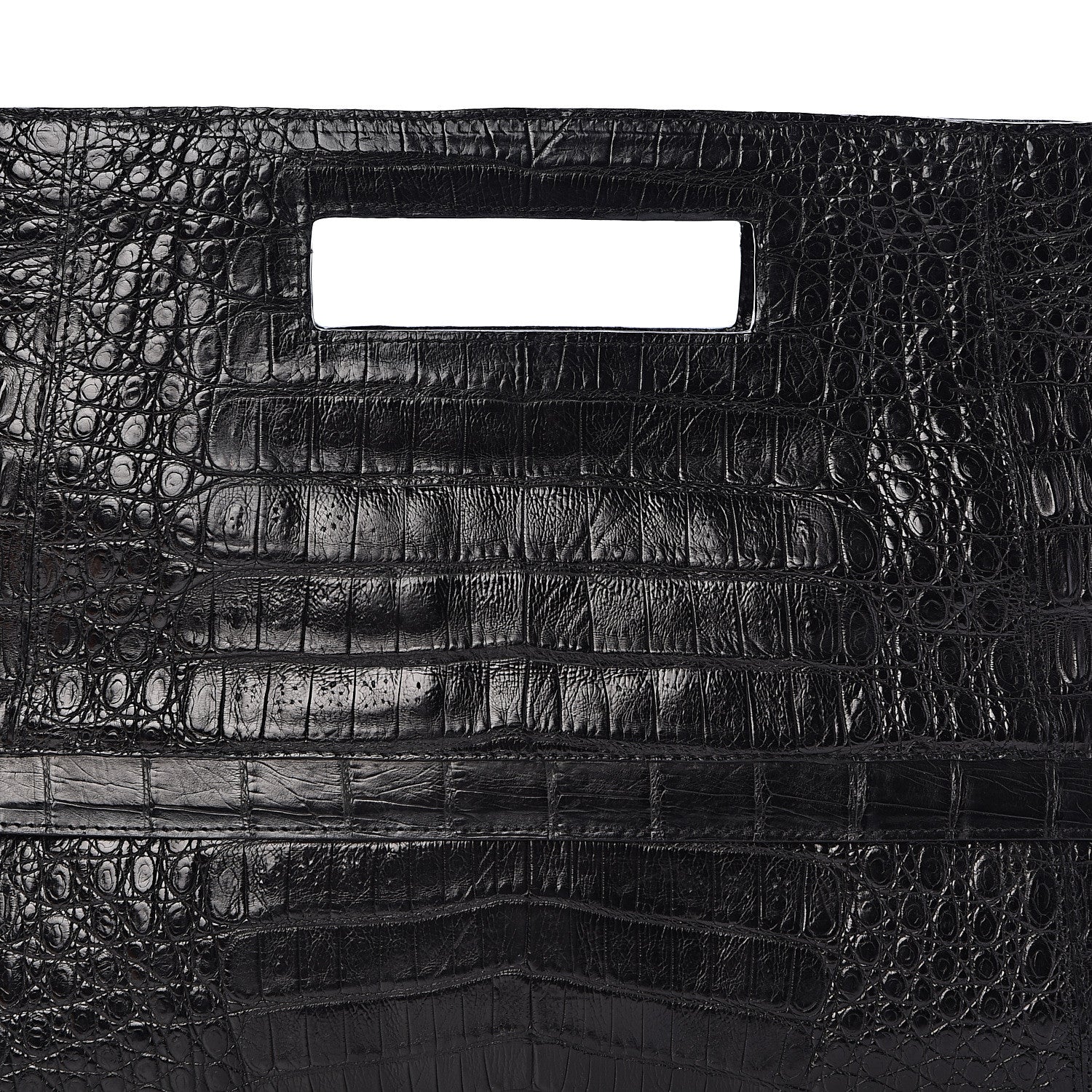 Nancy Gonzalez Crocodile Envelope Convertible Clutch Black 7 of 7
