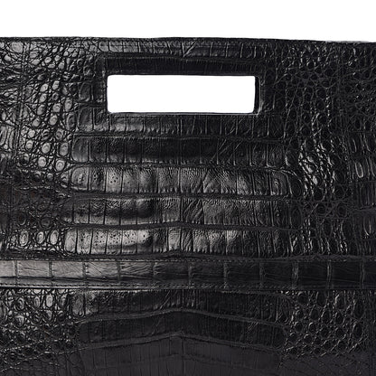 Nancy Gonzalez Crocodile Envelope Convertible Clutch Black 7 of 7