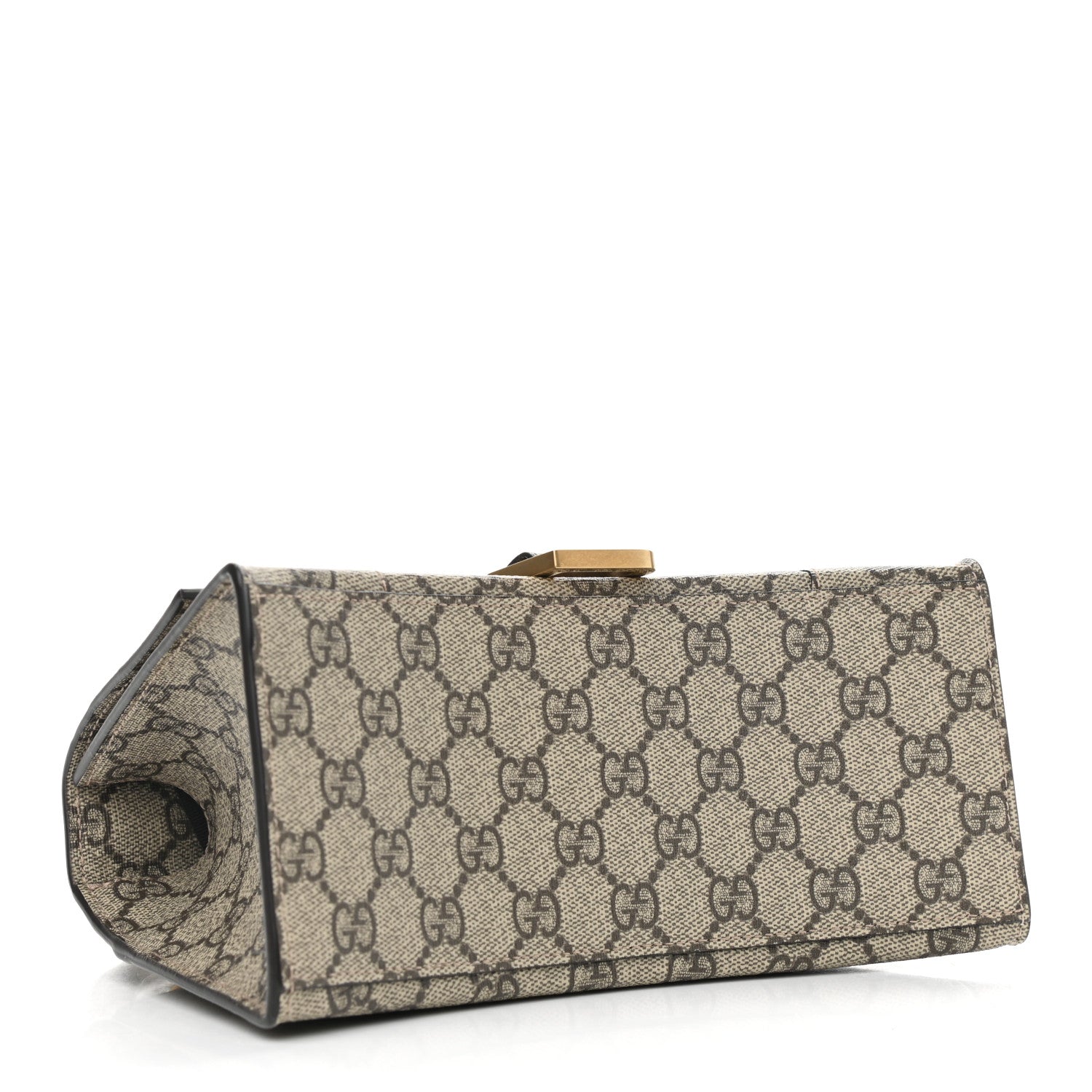 Balenciaga X GUCCI GG Supreme Monogram Small Hourglass Top Handle Bag Beige Ebony 4 of 9